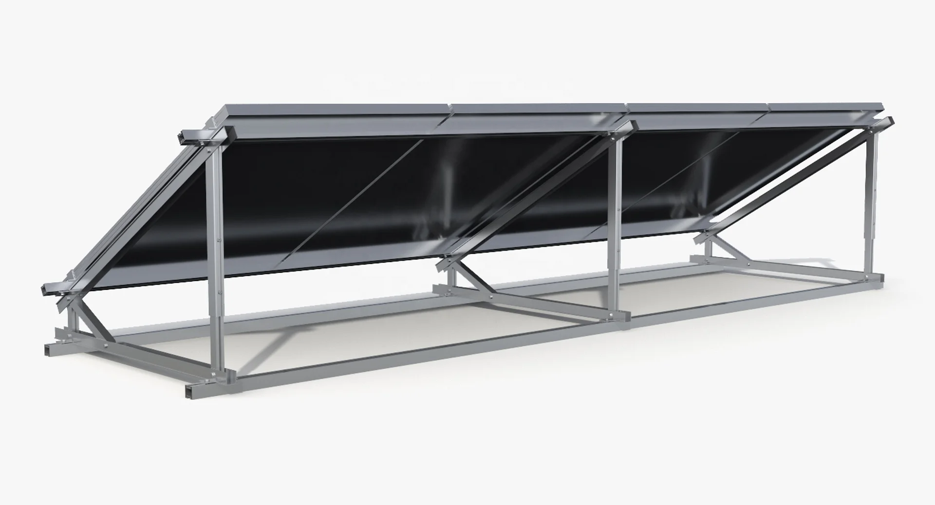 Lightweight and Durable High-Strength Aluminum Construction Tripod Solar Roof Mounting System