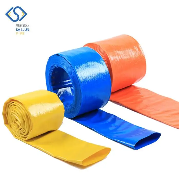 lay flat pipe rubber water garden hose pipes lay flat
