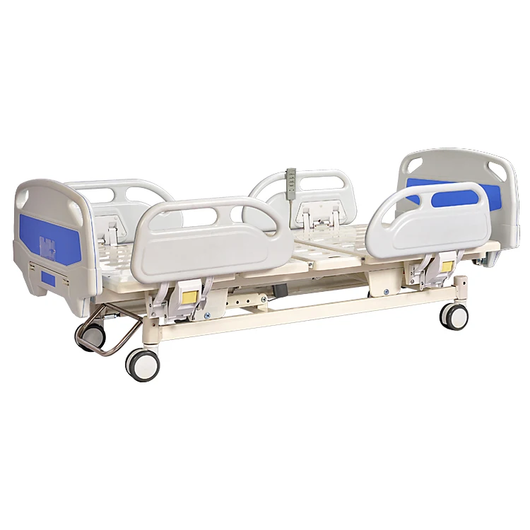 Hot sale epoxy coated abs guard rails 3 function cheap model patient electric hospital bed