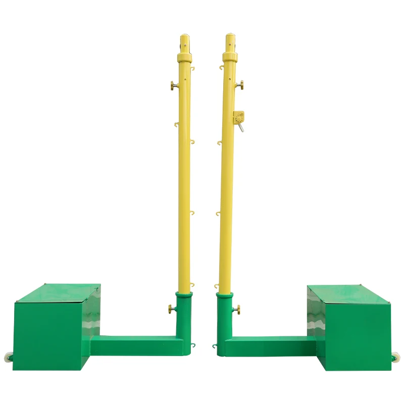 Переносная оцинкованная стойка, подвижная нержавеющая Регулируемая вставка, волейбольная теннисная штанга