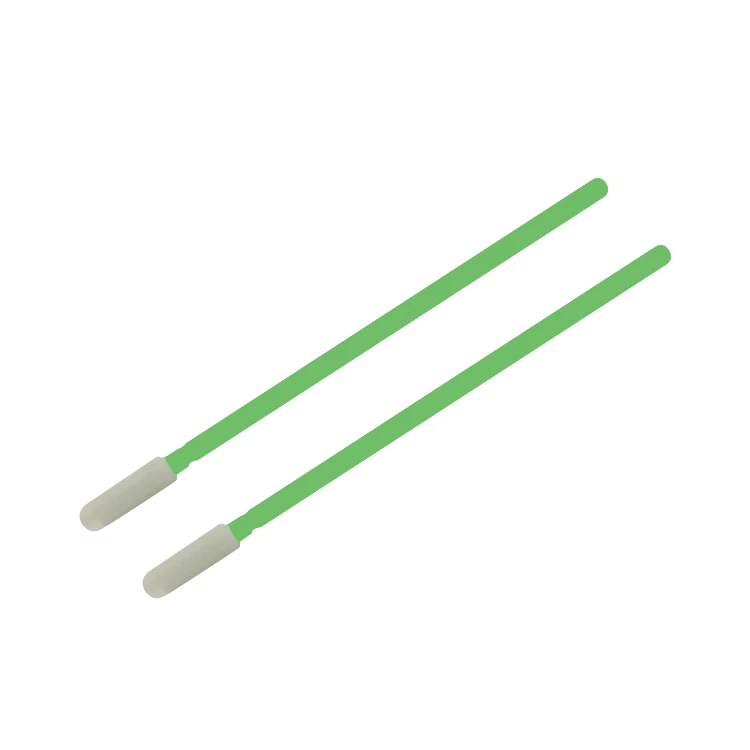 Disposable PU Foam Head Cleanroom Class 100 ESD Long Handle Sponge Tip Cleaning Swabs