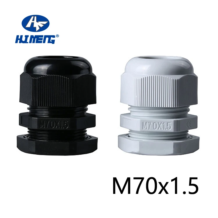 Huimeng Top quality M70 ip68 plastic nylon cable gland waterproof