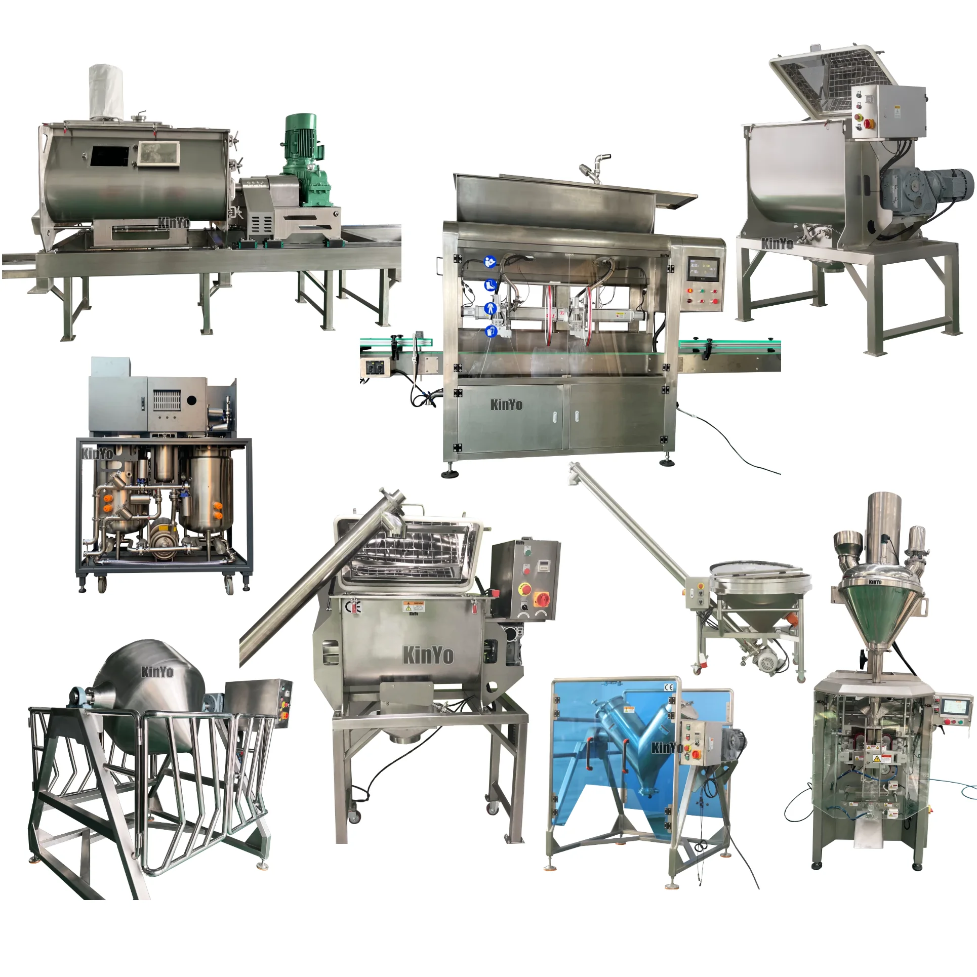 Reliable Quality Stable Performance Durable All 304 food Powder condiment spice wheat flour plaster ribbon type Mixer