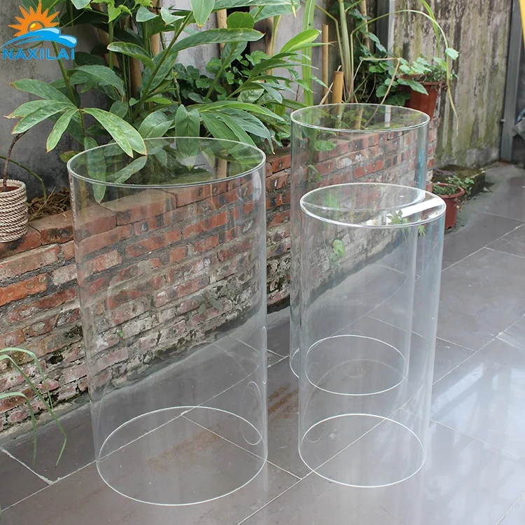 Круглая акриловая подставка NAXILAI для вечеринок и свадеб, прозрачный цилиндрический прозрачный акриловый стол-тумба