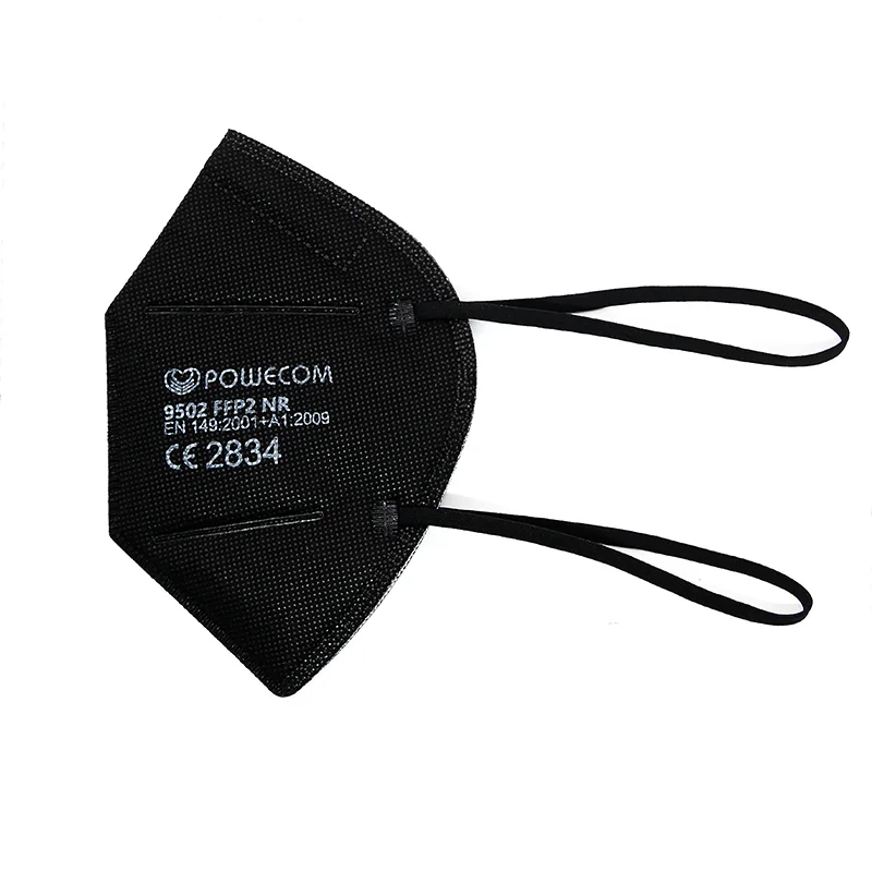Powecom ffp2 schwarz Ce ffp2 dust mask ffp2 black high quality face mask masque
