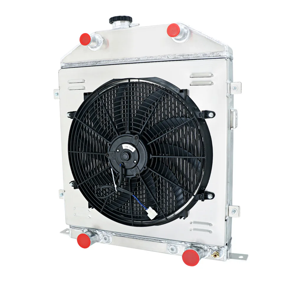 4 Row Radiator Shroud Fan Relay For 1942-48 Ford Super Deluxe Deluxe Flathead