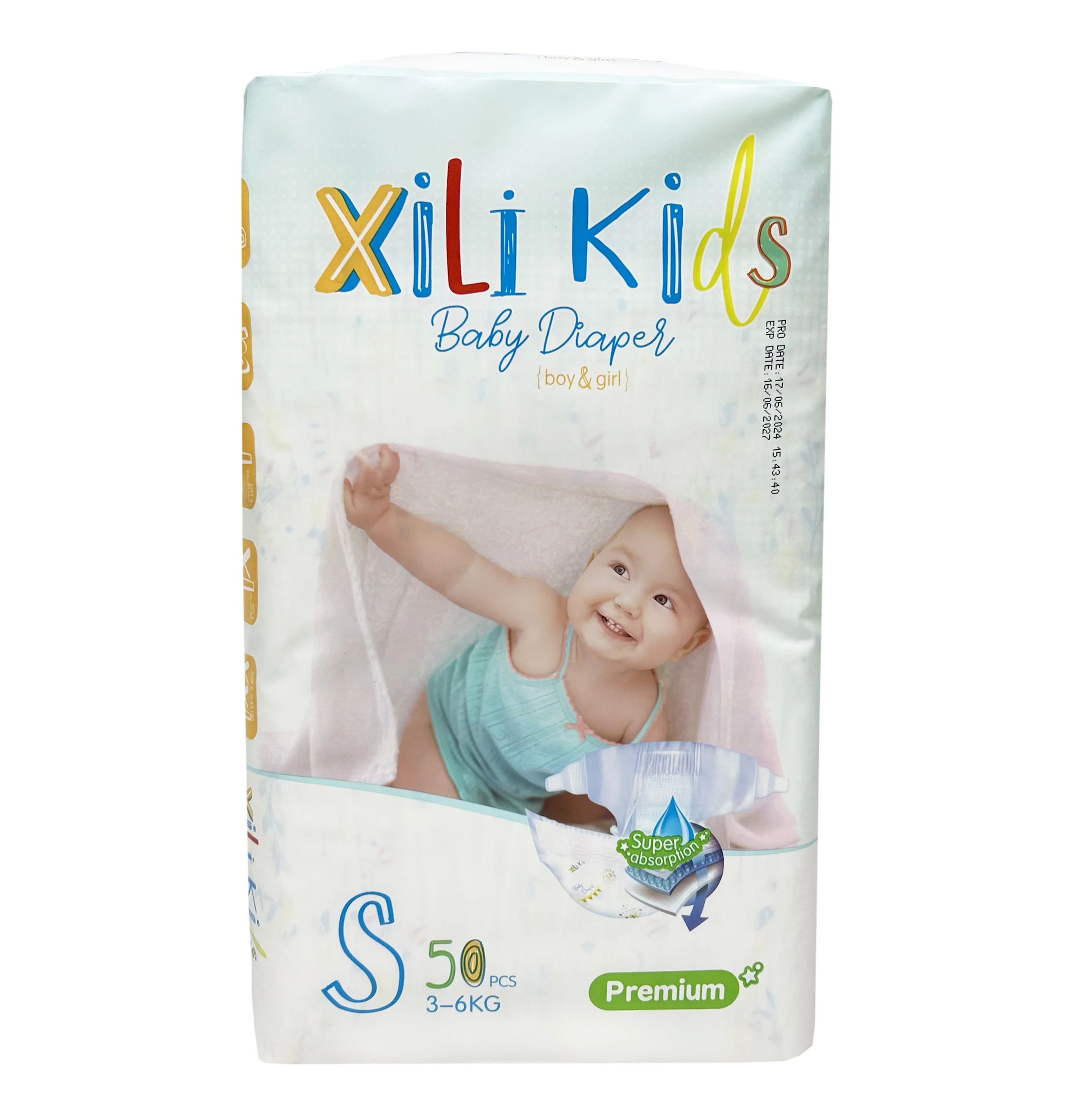 Factory Discount Diapers New Born Soft Surface Baby Nappy Wholesale Price Baby Diaper Brand