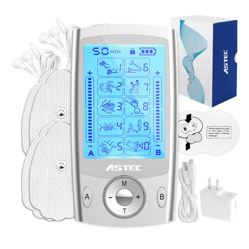 Electronic physiotherapy pulse massage tens unit electrode deep muscle stimulator nerve relax physical therapy tool for backache
