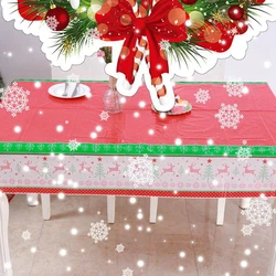 2020 New Arrival Merry Christmas Plastic Table Cover Party Disposable Tablecloth Party Supplies Table Cloth