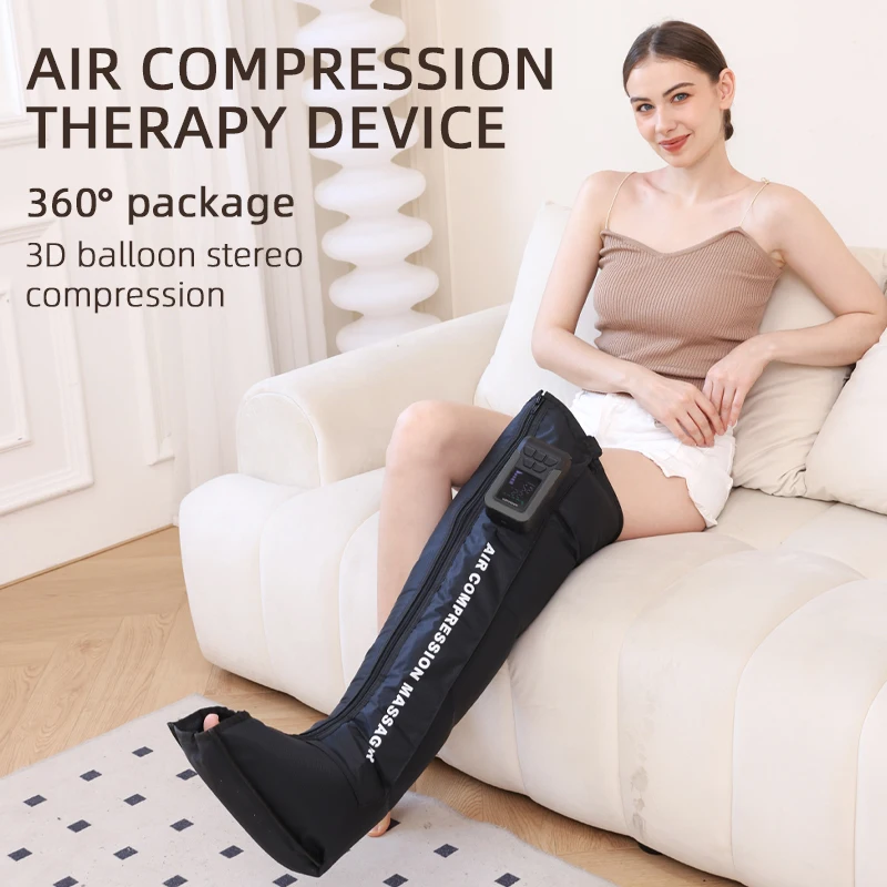 2025 New Arrival Cordless Legs And Feet Air Massage Therapy Recovery Boots Circulation Air Compression Full Leg Massager Machine