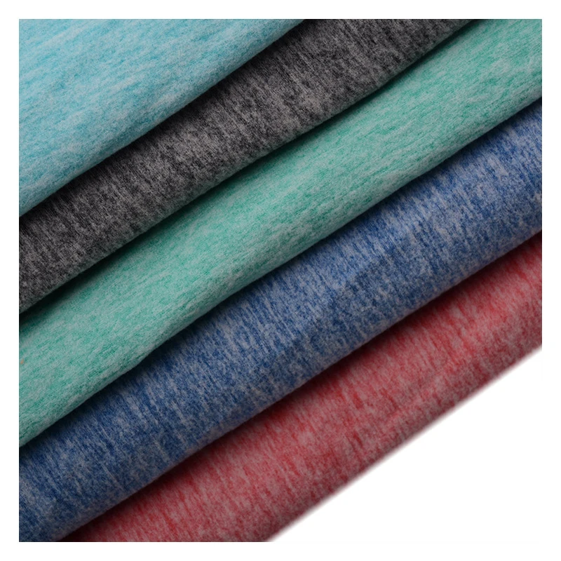 
Baby & Kids YARN DYED Activewear Spandex Jersey Mix Color Fabric Weft Quickly Dry Polyester Knitted Plain Cationic Scratch 