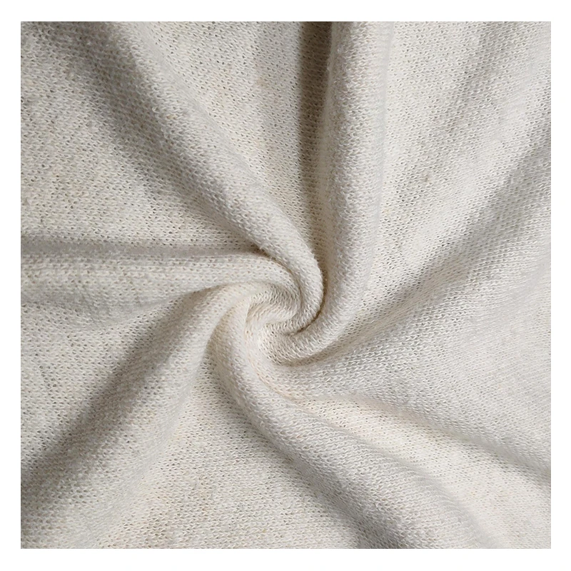 22001-Eco-Friendly High Quality 55% Hemp 45% Organic Cotton Single Jersey Fabric for Clothing