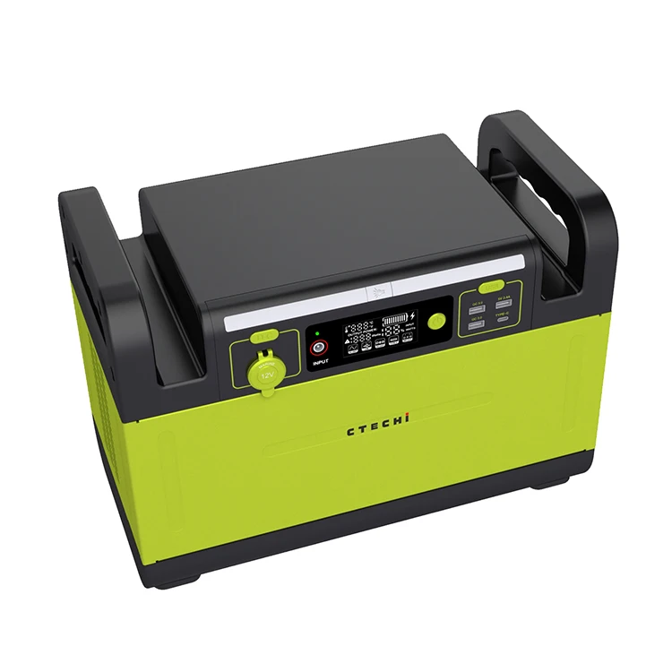 Portable Solar Generator 1000W Lithium Battery BMS System Power Supply Pack for Camping Travel Home Emergency Rescue