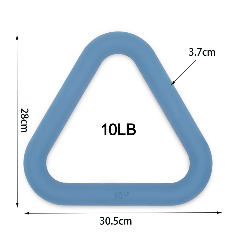 wholesale yoga gym eco friendly  dumbbell hand weight hand weight triangle ring silicone dumbbell