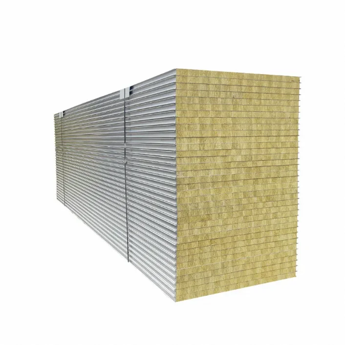 Acoustic wall panel sandwich Panels Roof Sheet 50mm  100mm Rock Wool Panel rockWool
