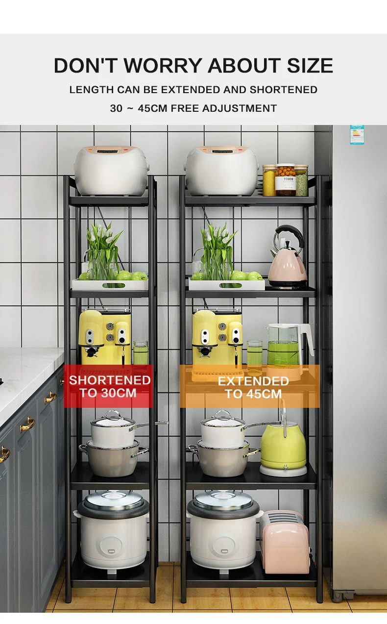 5 Tier Shelving Units Storage Rack Su preme Wire Shelving Organization Black Kitchen Shelves