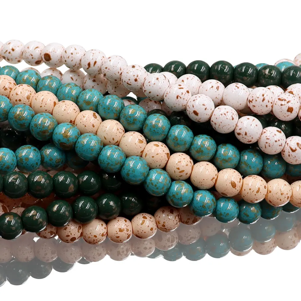 buying glass beads in bulk 8mm glass beads mixed beads for jewelry making round