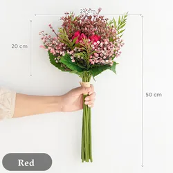 High quality real touch artificial flowers rose bouquet for wedding home decoration artificial flower wholesale cheap artificial
