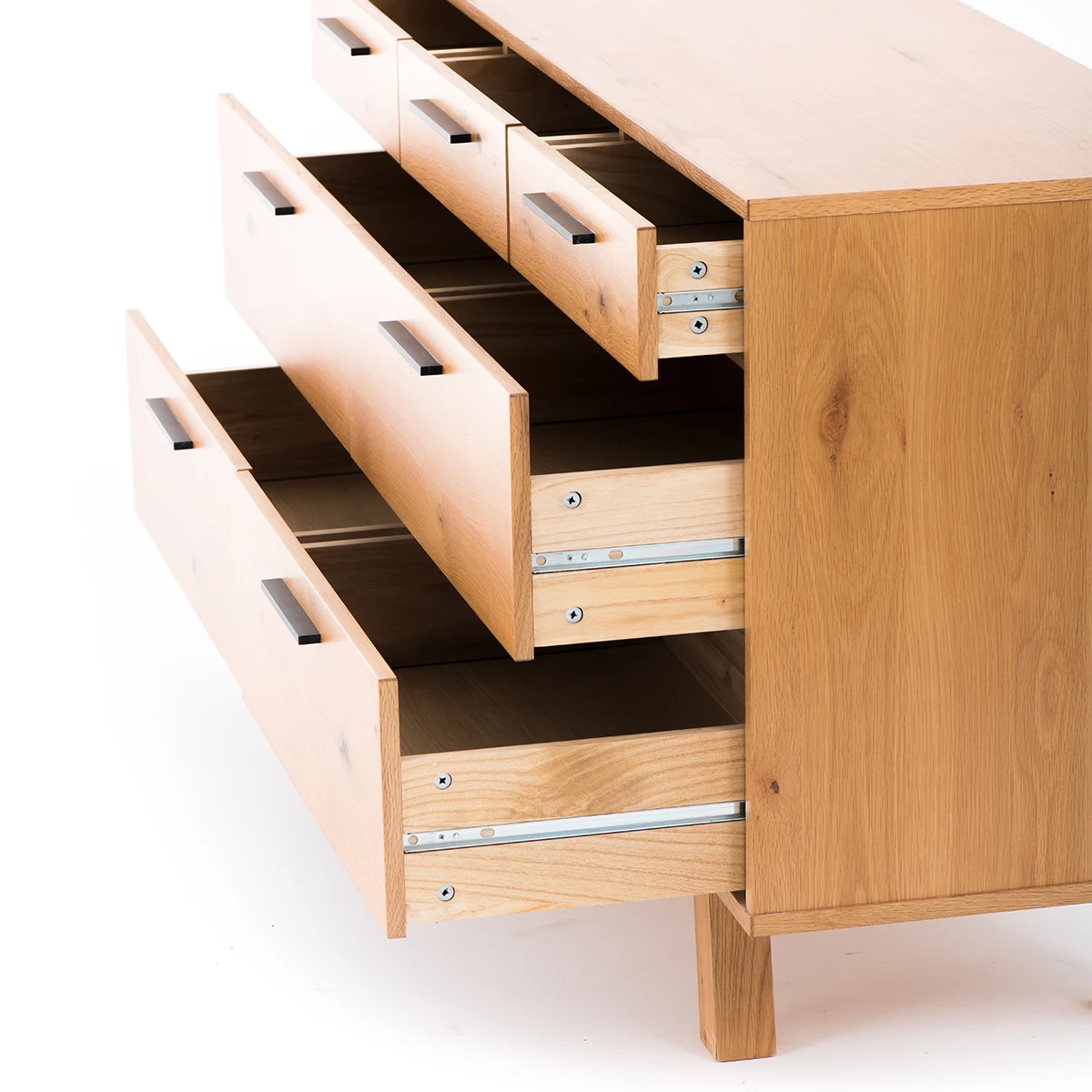 Chinese Custom Modern Style Dining Set Vintage Sideboard Furniture Wood Cabinet Chest Of 7-Drawer Dresser Sideboard