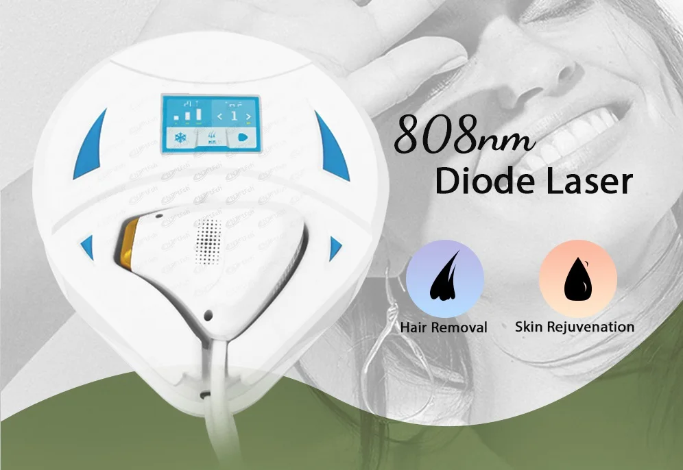 Permanent depilation 808nm diode lase device mini laser hair removal machine at home