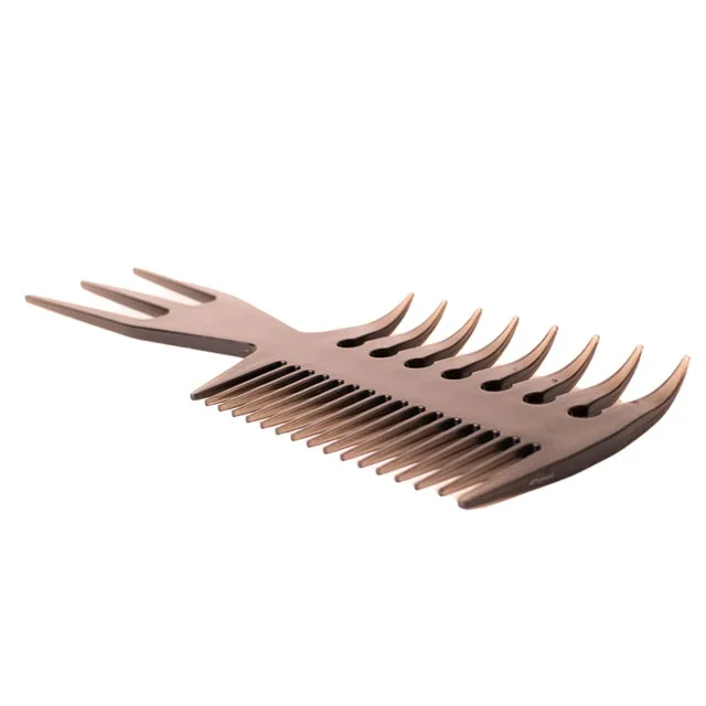 Salon anti static big double side comb hair multifunction curly long styling hair comb men bone tail wide tooth comb with logo