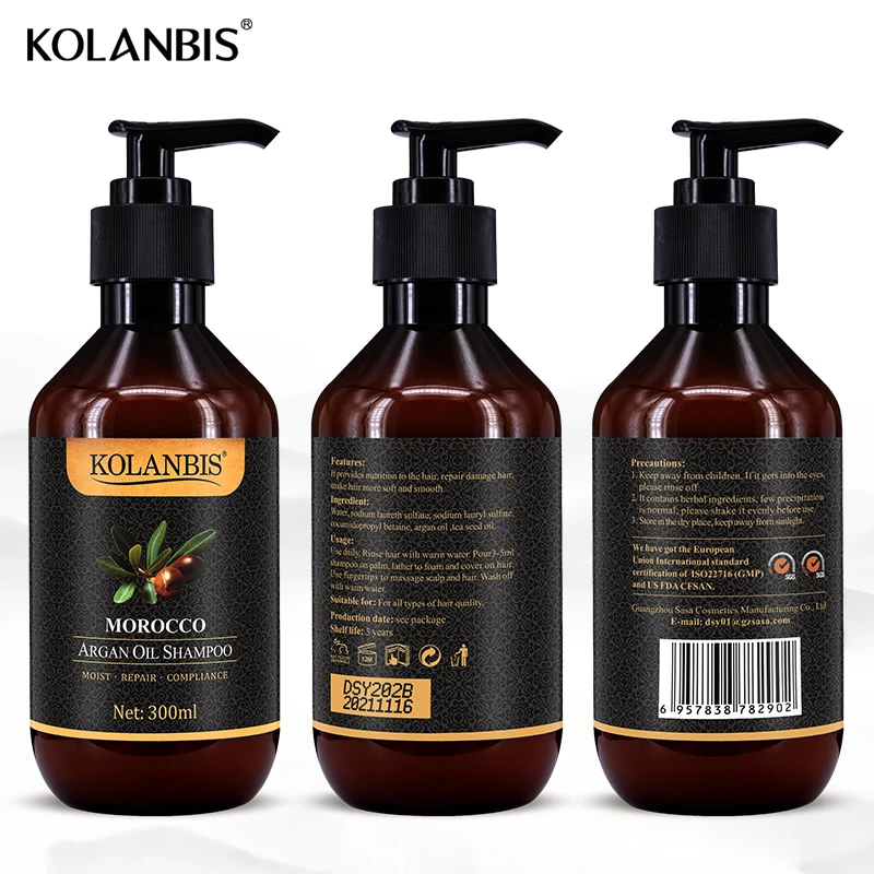 300ML shampoo argan oil morocco wholesale