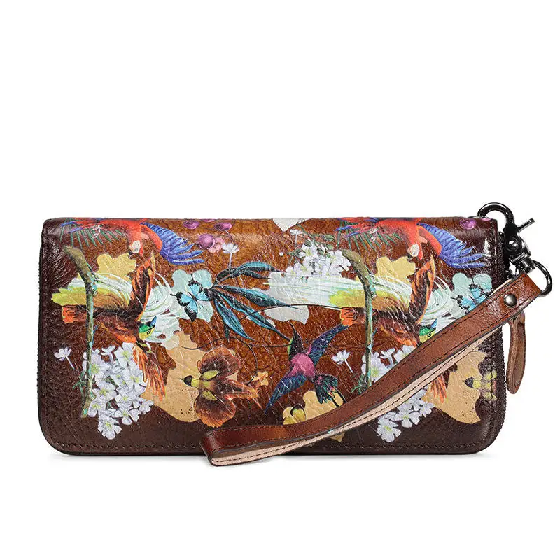 2022 flower printed small cheap purses luxury wallet women ladies