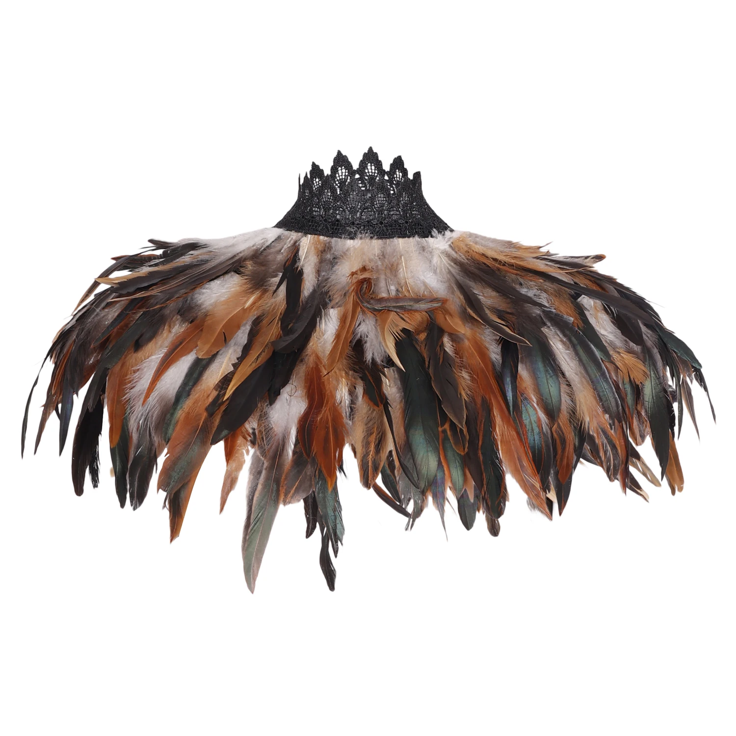 Primary Feathers Shawl Belts Costume Festival Punk Halloween Carnival Dressing Harness Bra Party Rave Dance Costume Burning Man