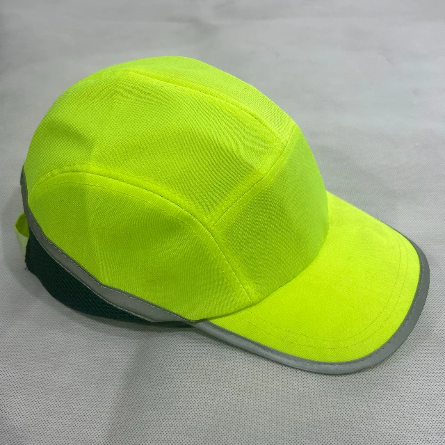 CE EN 812 Quality and Durable Safety Bump Cap Head Protector ABS Shell Baseball Reflective Style Hat