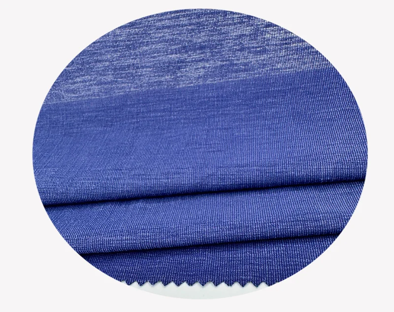 Factory Stock Wholesale Hemp Fabric 46.5%H 35.8%N 17.7%B  knitted fabric for Garment fabric for summer
