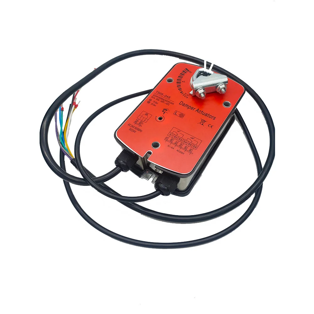Factory Low MOQ Manufacturer Ventilation 24V 120V 230V HVAC System Spring Return On/Off Control  5Nm Damper Actuator