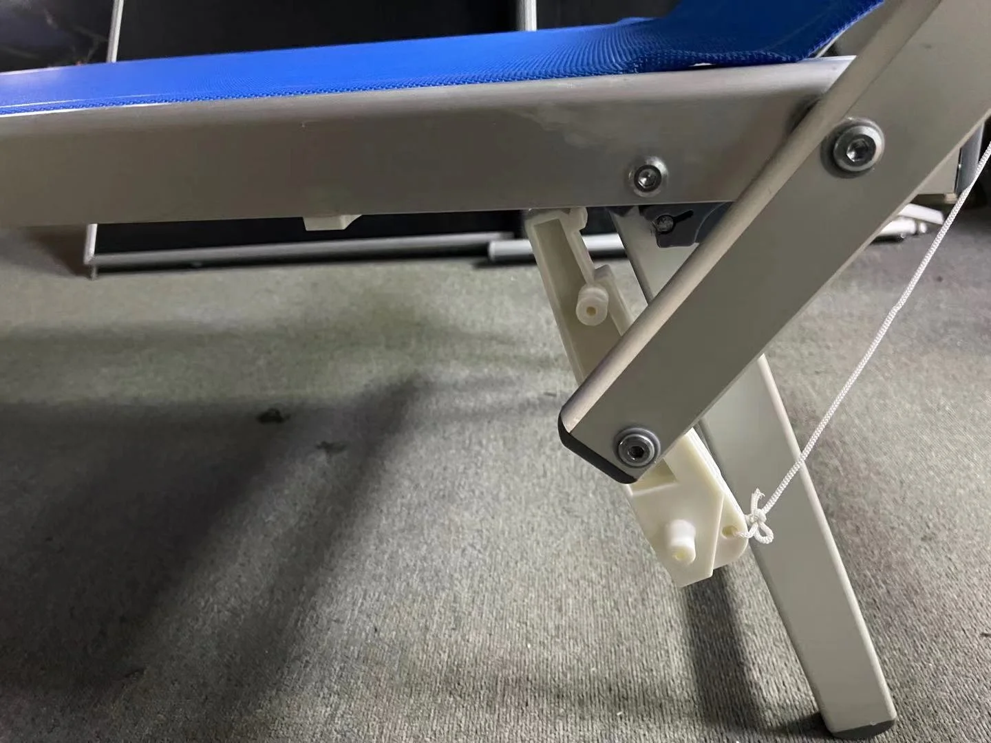 
Aluminum Folding Chaise Lounge Bed With Sunshade LETTINO SPIAGGIA 