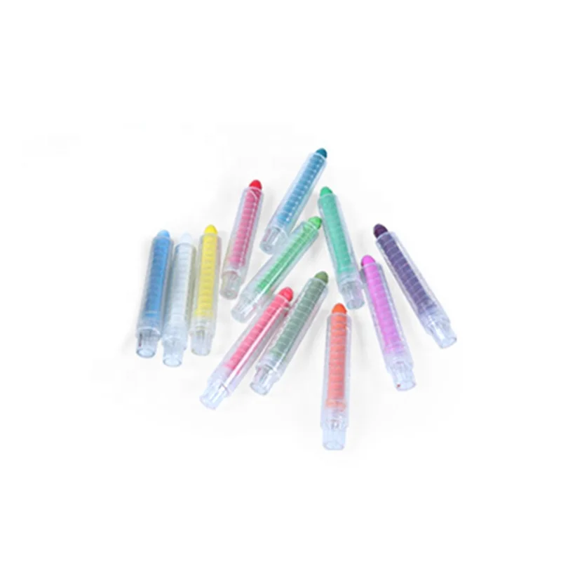 Professional Top Ranking Dustless Colorful Chalk Pastels Color 12pcs Chalk Set