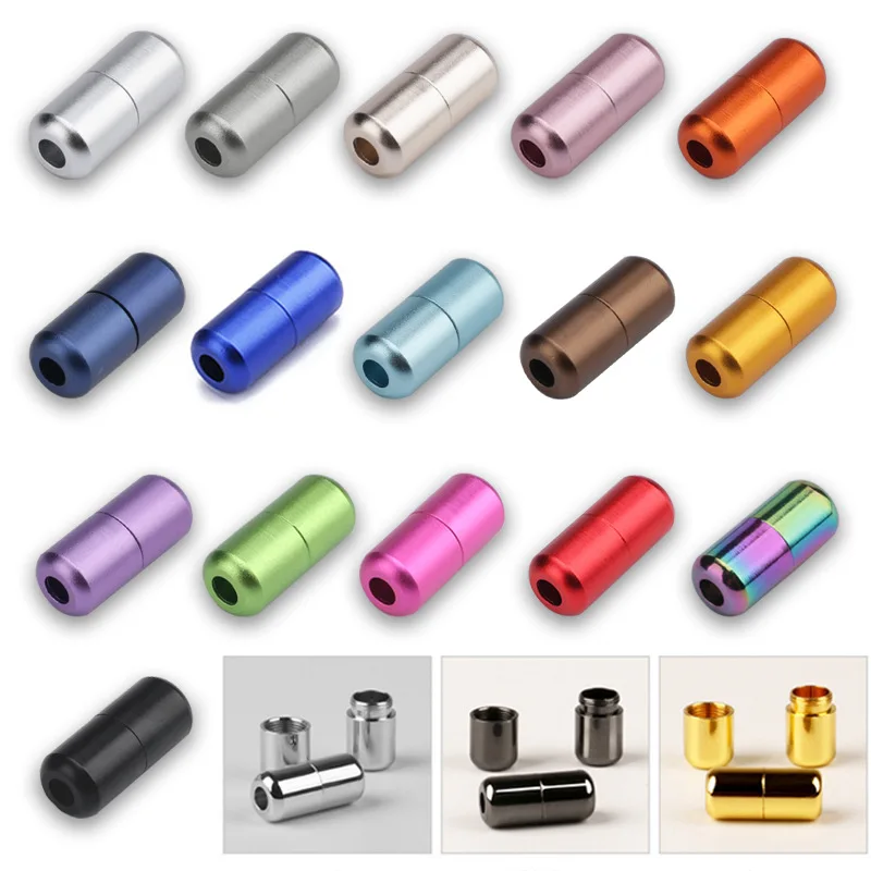 Aluminum Color Frosted Shoe Metal Capsule Shoelace Tie-Free Lace-Free Accessories Lazy