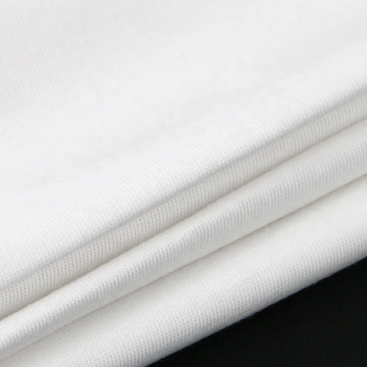 functional waterproof Micro modal single jersey  t-shirt recycle polyester cotton fabric stretch fabric designing