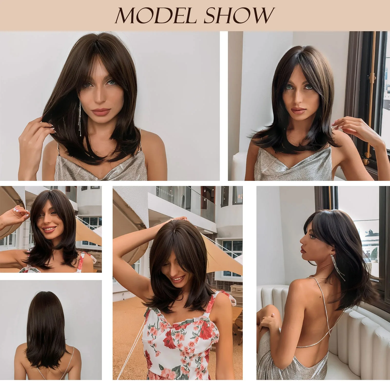 High Quality Top Selling Most Popular Long Ombre Blonde Synthetic Hair Wig for Women