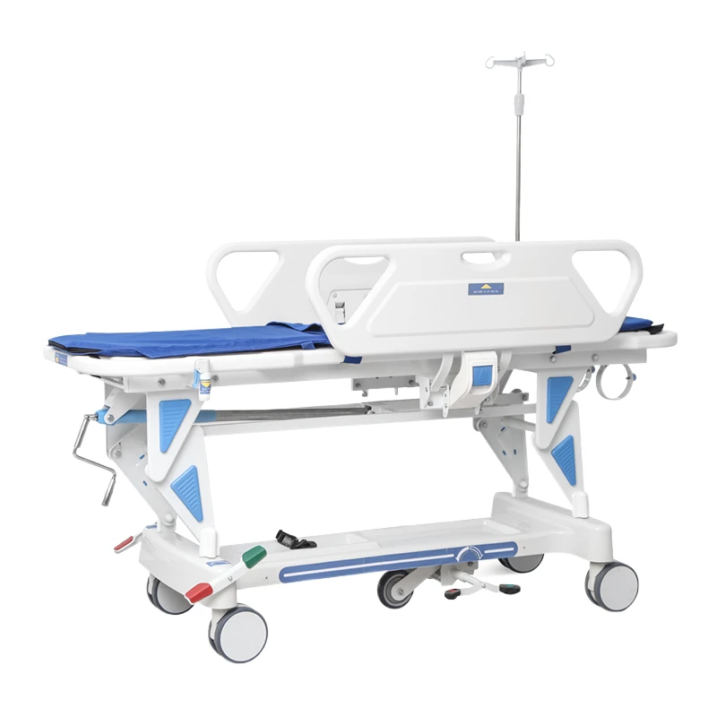 2Funcrtion Hospital Medical Patient Ambulance Transport Trolley with Infusion