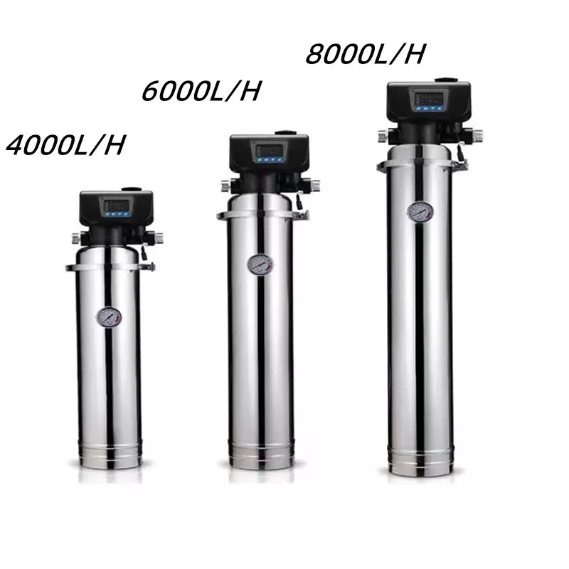 Высокий поток 8000L/H домашний фильтр для воды системы из нержавеющей стали центральный очиститель всего дома