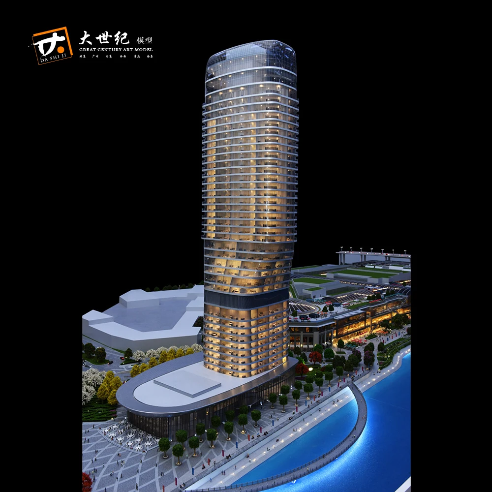 Коммерческая модель здания для проекта недвижимости, модель торгового центра