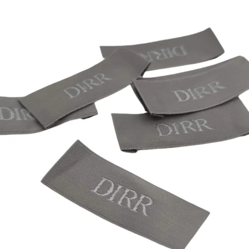 Machine woven clothing labels Fashion woven clothing satin labels Fabric logo can be used as a clothing tag