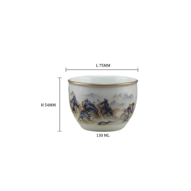 Высококачественный дешевый изготовленный на заказ в цзиндэчжэне элегантный и со вкусом изысканный чайник и чайная чашка