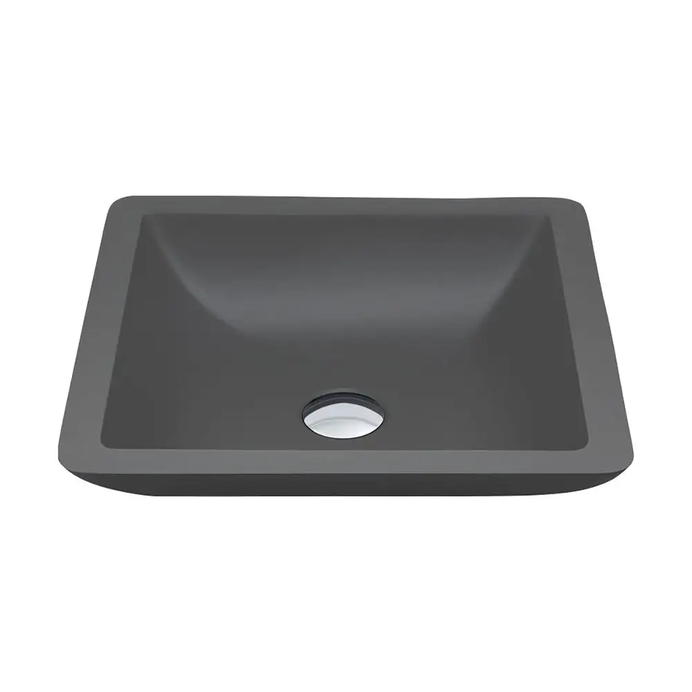 FW- 2212-M GREY  Hot Sell Cast Stone solid surface  basin Counter Vanity Top sink -Matt GREY