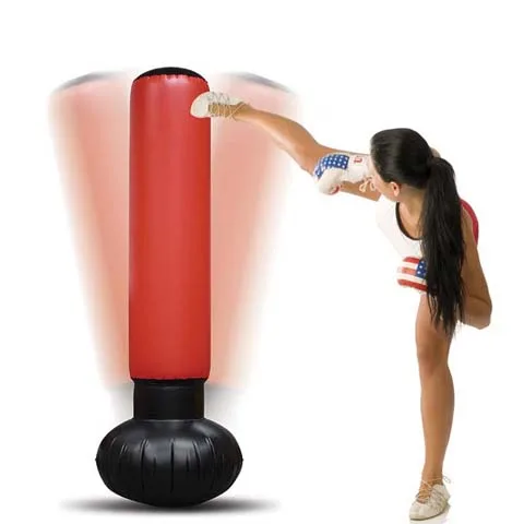D07 For Adult Inflatable waterFilled Free Standing Boxing Bag  durable PVC made inflatable fitness toy equipment