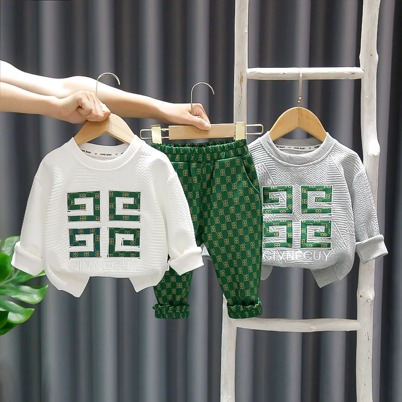 Boys Clothing Sets Winter Casual Style Toddler Boys Clothing Sets Pullover Boys Clothing Sets