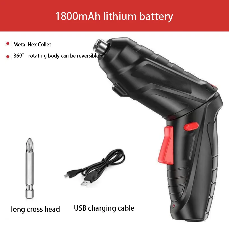 Factory good Quality Cordless Electric Screwdriver 3.6V Practical Home Tool Kit
