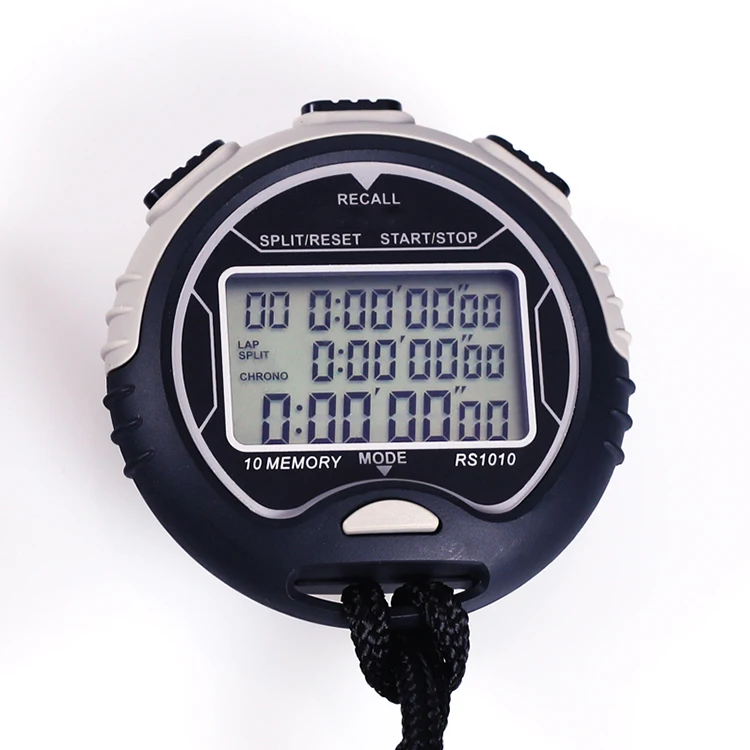Electronic Sports Equipment Stopwatch with Hang Rope