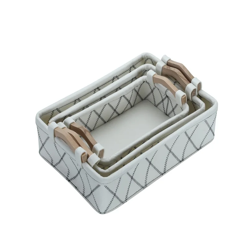 2021 new style felt storage box different size organizer sundries storage collection box with handle