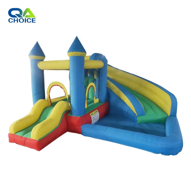 Hot selling air castle slide jumping bouncy castle water slide and pool