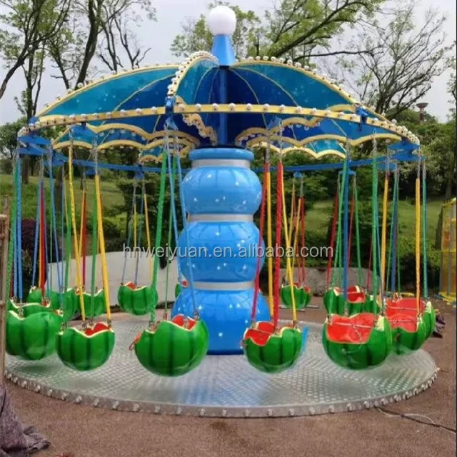 China factory kids amusement park play equipment attraction funny mini flying chair Fruit Flying Chair
