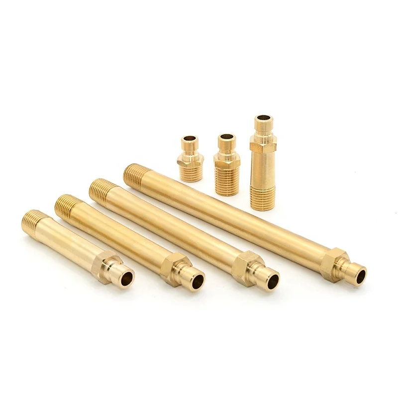 China Supplier Brass Tube Connector Hydraulic Hose Pipe 1/2 Copper Air Hose Fittings